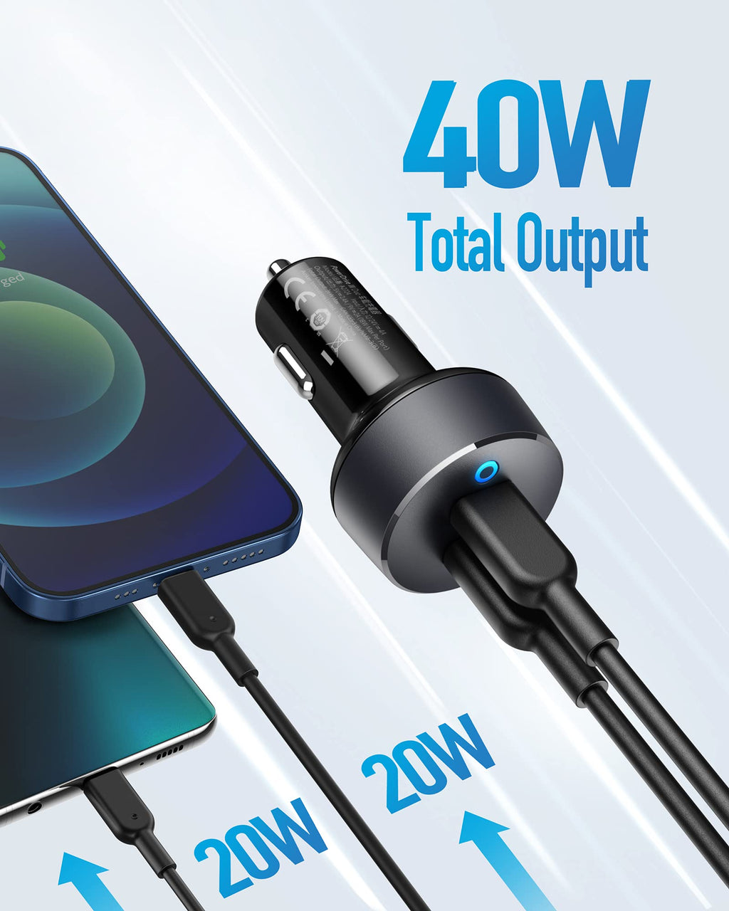 Anker PowerDrive III Duo USB-C Car Charger