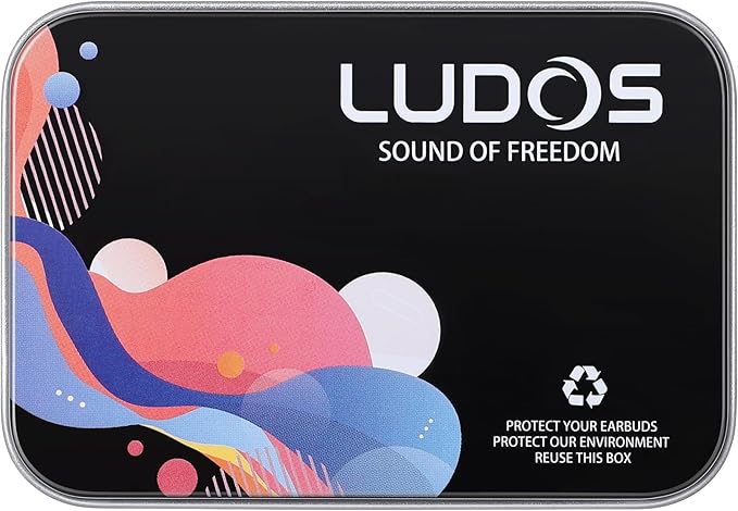 LUDOS Clamor Wired Earbuds in-Ear Headphones, 5 Years Warranty, Earphones with Microphone, Noise Isolating Ear Buds, Memory Foam for iPhone, Samsung, School Students, Kids, Women, Small Ears - Green