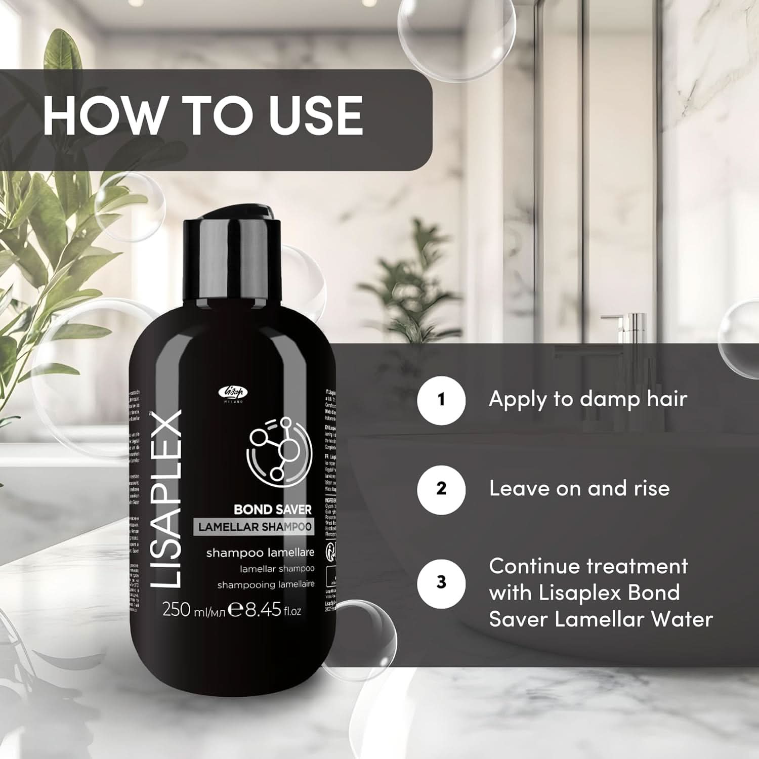 Lisaplex Lamellar Shampoo for Shiny, Healthy Hair - 16.8 fl oz