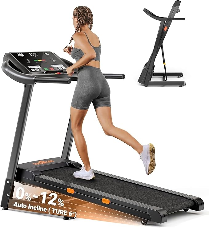 High-performance treadmill with 18 inch LED display and wide running belt for home fitness
