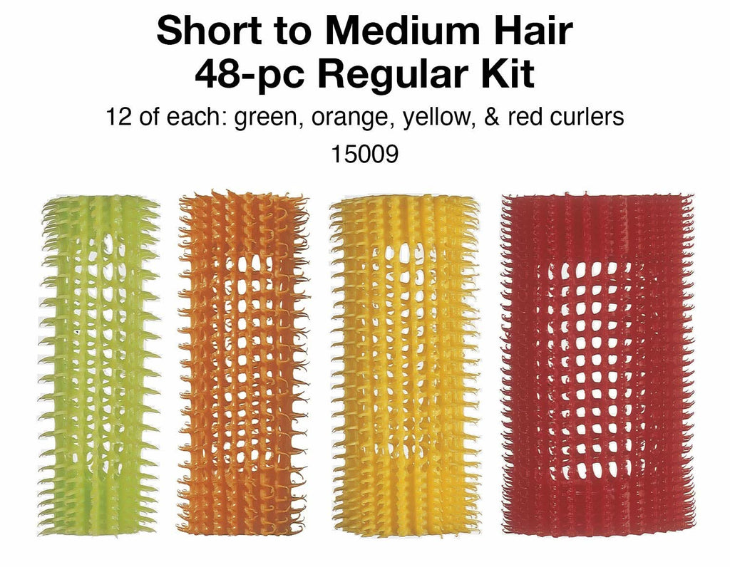 Jet Set Self-Gripping Hair Curlers - 48 Piece Mixed Size Kit