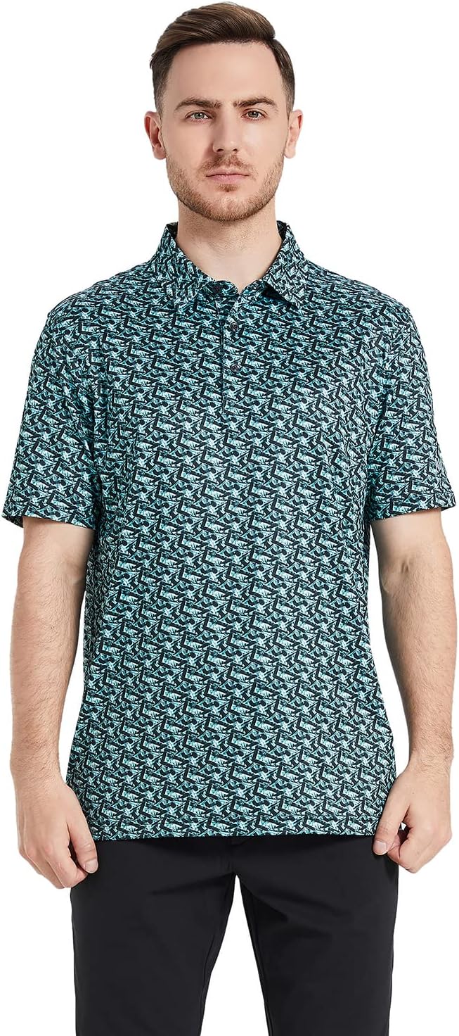 Men's Performance Golf Polo - Lightweight Moisture Wicking Dry Fit