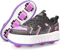 Roller Skate Shoes & Sneakers with Wheels, Outdoor Roller Skates for Girls Boys, Shoes with Wheels for Christmas Birthday Gift