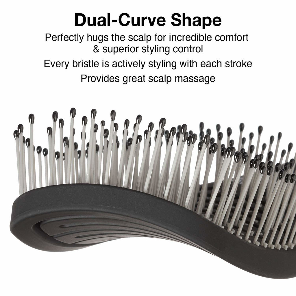 Medium iDetangle Hair Brush with Ergonomic Anti-Slip Handle