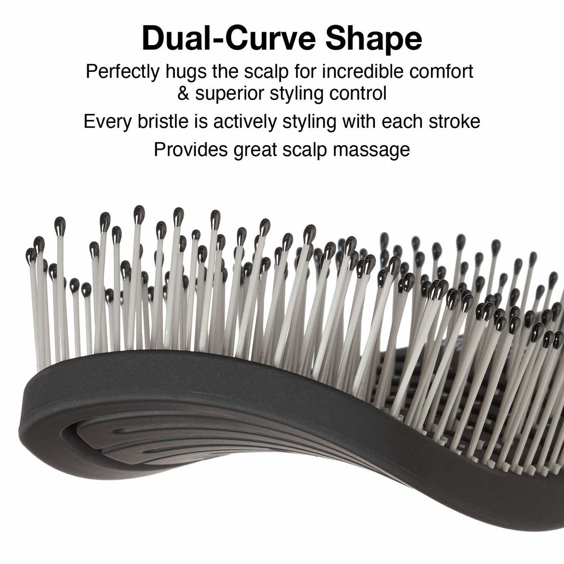 Medium iDetangle Hair Brush with Ergonomic Anti-Slip Handle