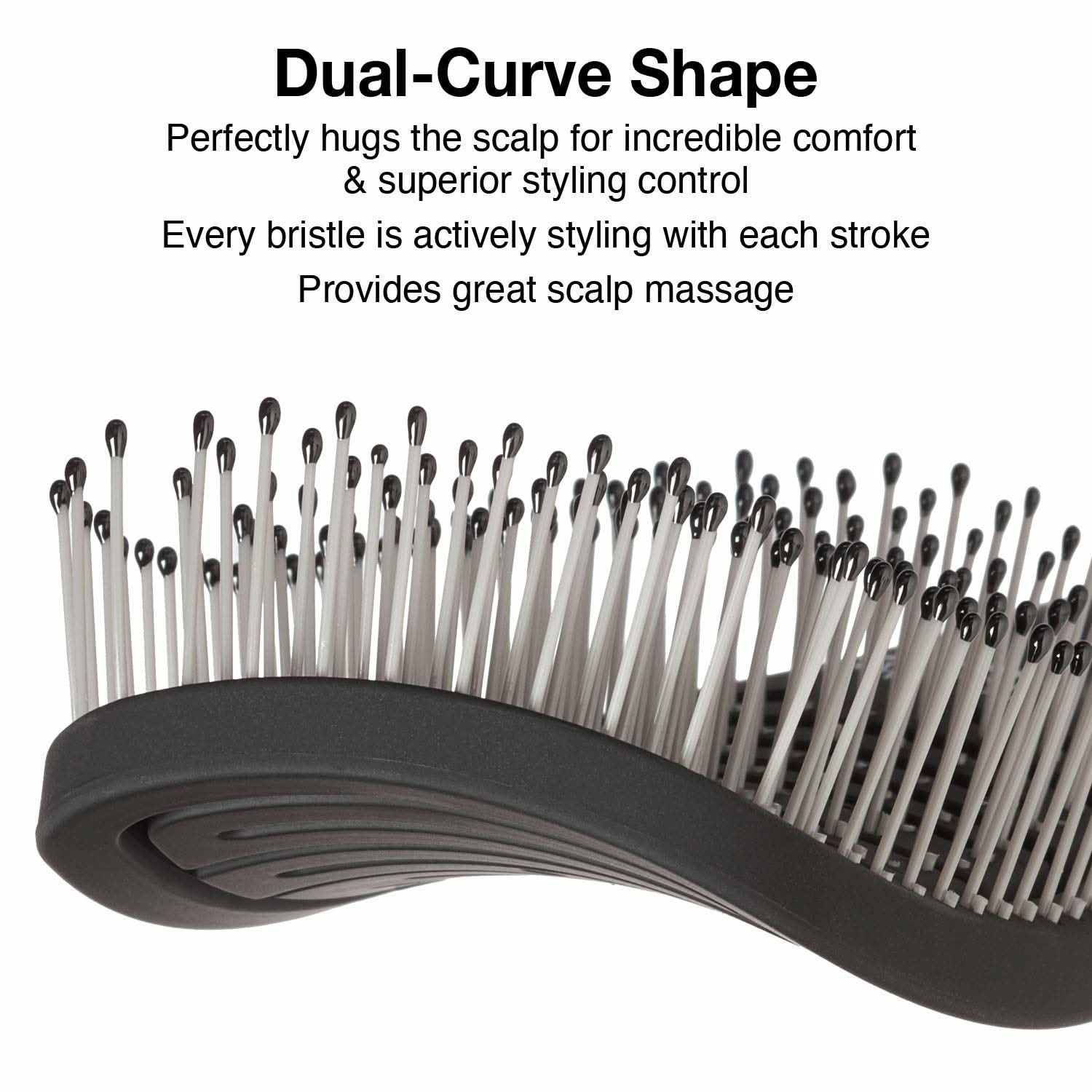 Medium iDetangle Hair Brush with Ergonomic Anti-Slip Handle