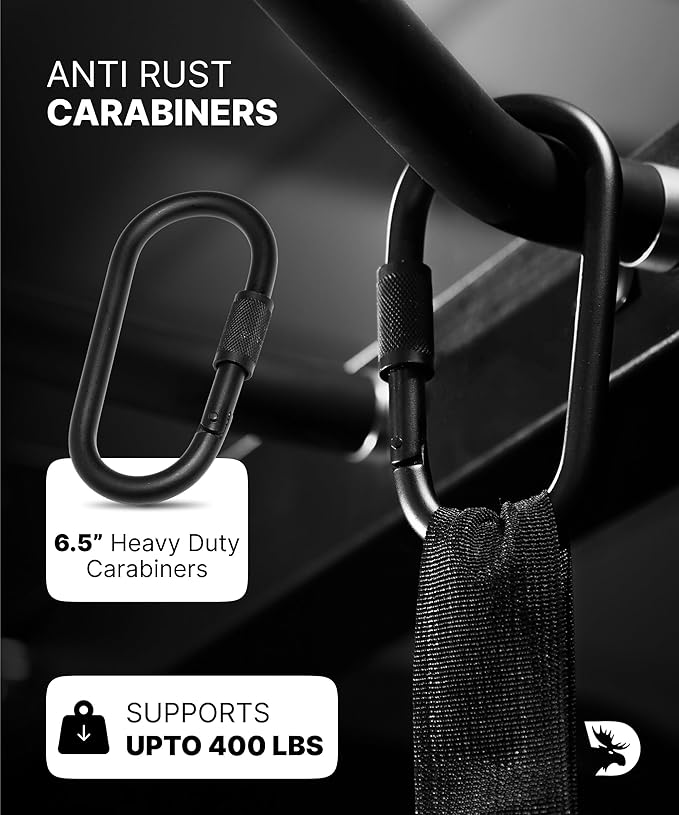 Hanging Ab Straps for Pull Up Bar - Padded Core Strength Trainer