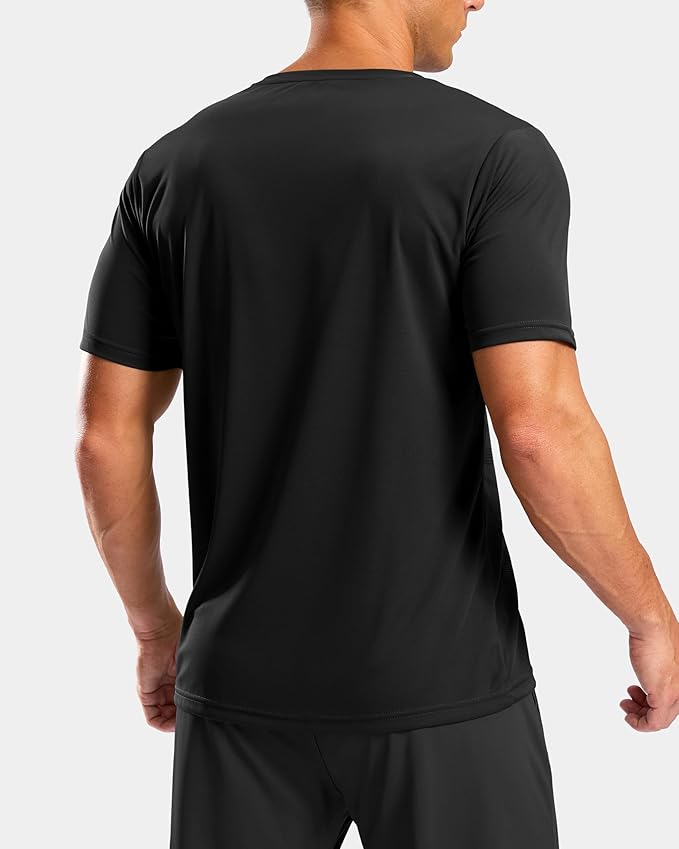 Men's Quick-Dry Athletic Running T-Shirt Lightweight Gym Tee