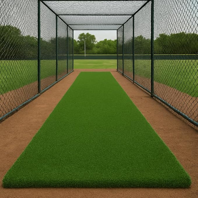 Ottomanson Artificial Turf Golf Hitting Mat 6' x 6'6" Indoor/Outdoor Waterproof Synthetic Fake Grass for Putting Practice Baseball Football Sports Gym Backyard, Custom Size 2' up to 30'