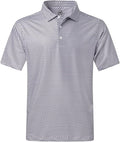 Man wearing a quick-dry athletic short sleeve polo shirt for golf