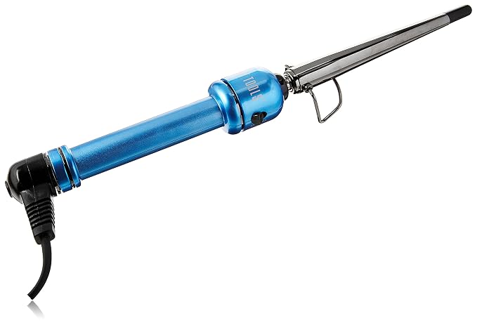 Hot Tools Blue Ice Titanium 3/4 inch cone curling iron for professional styling