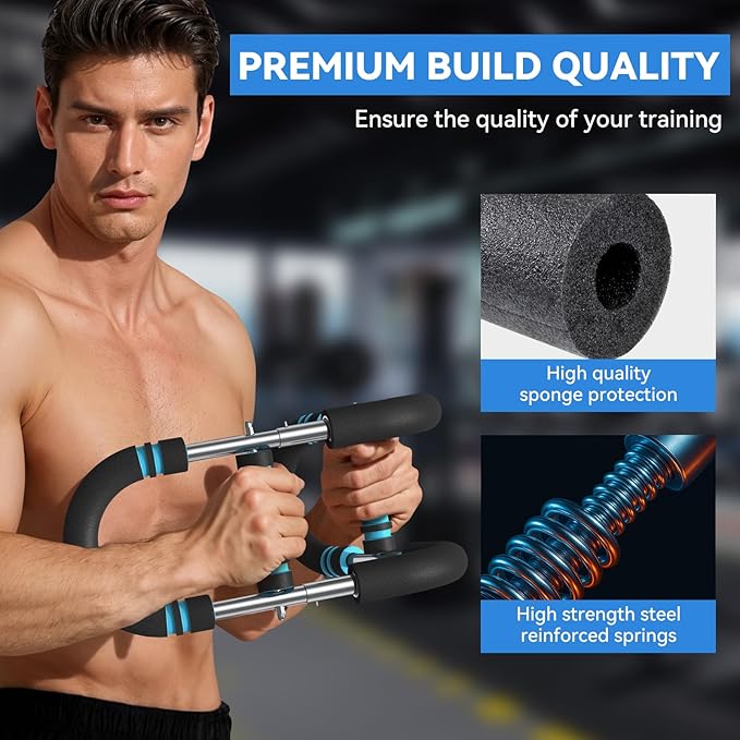 Twister Arm Trainer Adjustable 60-85-110lbs Forearm Strengthener Chest Clip Muscle Resistance Exercise Equipment for Man
