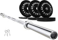 Olympic Bumper Plates Set, 2" Weight Plates for Strength Training & Weightlifting, Paris or Set or Set with Barbell, Multiple Options