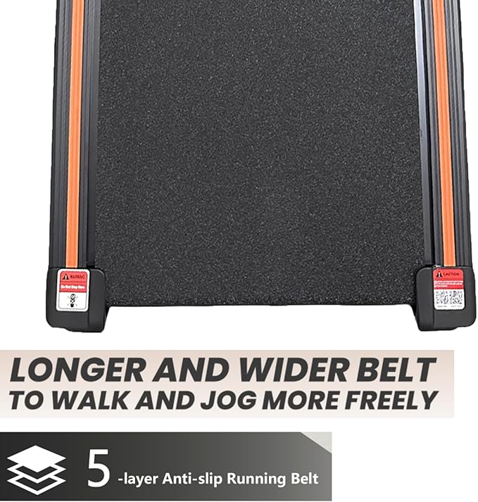 Compact Foldable Desk Treadmill with Removable Workstation