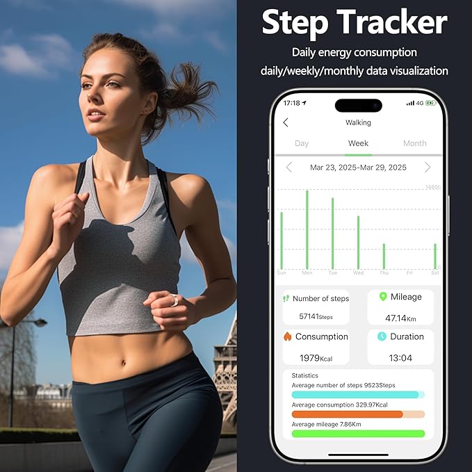 Thin Smart Ring for Fitness & Health Tracking -Heart Rate/Blood Oxygen Monitor, 5ATM Waterproof, Sleep Analysis, Pedometer -No APP Subscription Compatible with Smartphone (Rose Gold, 11)