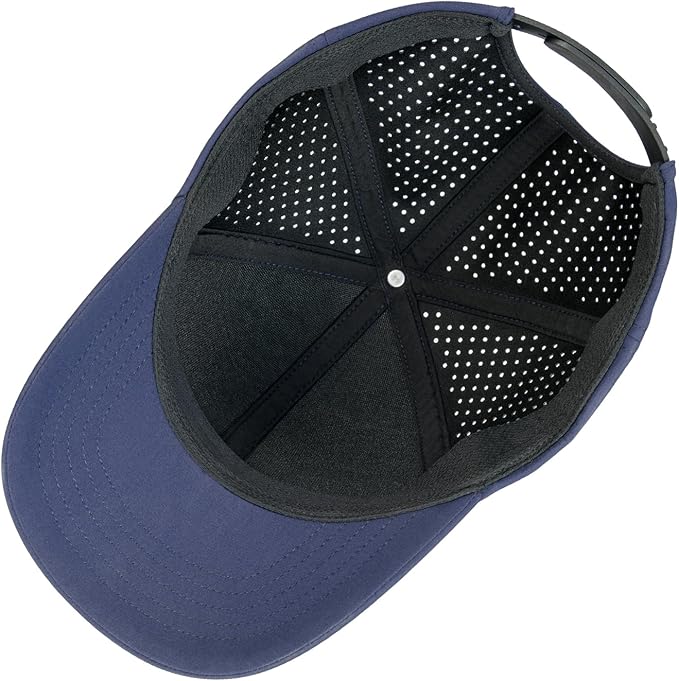 VOBOOM Men Quick Dry Baseball Cap Laser Cut Mesh Ball Curved Brim Snapback Hat