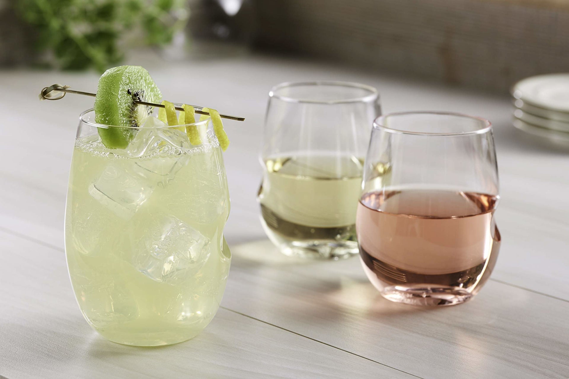 12 oz. Shatterproof Stemless Wine Glasses, BPA-Free, Set of 72