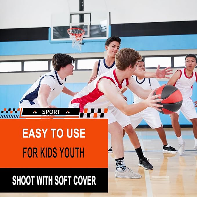 Kids Youth Basketball Size 4/5, 25.5"/27.5" Basketball for Boys and Girls Indoor Outdoor Play