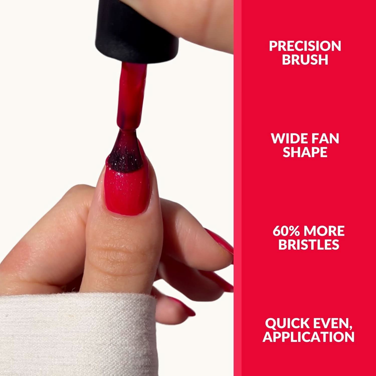 Sassy Senorita Red Nail Strengthening Polish - Non-Toxic & Vegan