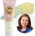 Go Ho Chameleon Gold Body Glitter Gel,Color Changing Mardi Gras Face Glitter,Holographic Fine Chunky Sequins Glitters,Reflective Sparkly Festival Rave Accessories