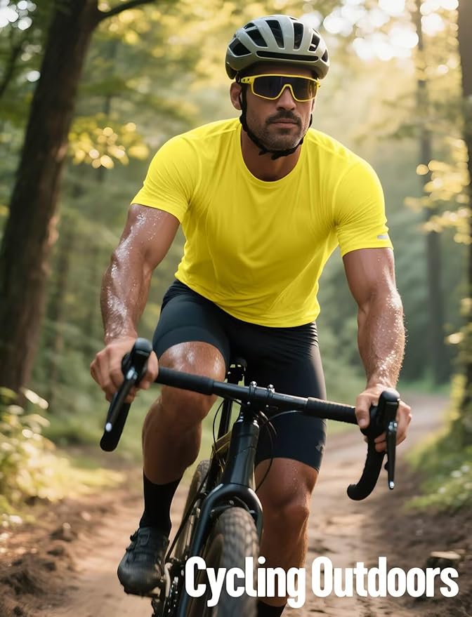 Men's Quick Dry Athletic Gym T-Shirt Moisture Wicking Workout Tee