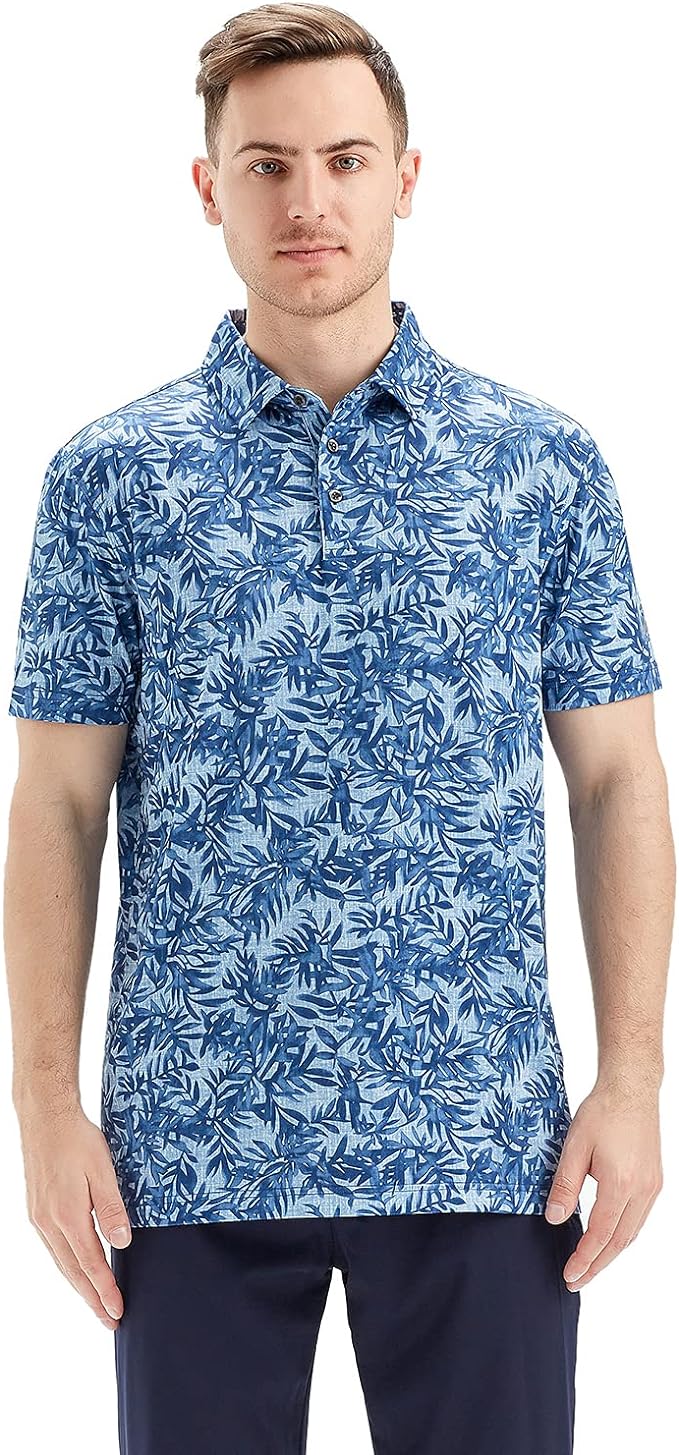 Men's Performance Golf Polo - Lightweight Moisture Wicking Dry Fit
