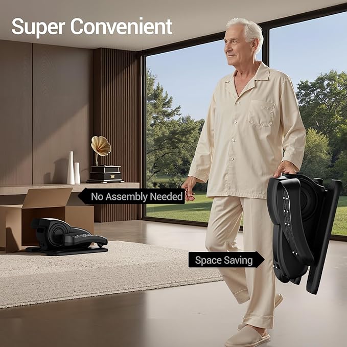 Under Desk Elliptical Leg Exerciser for Seniors and Home Office