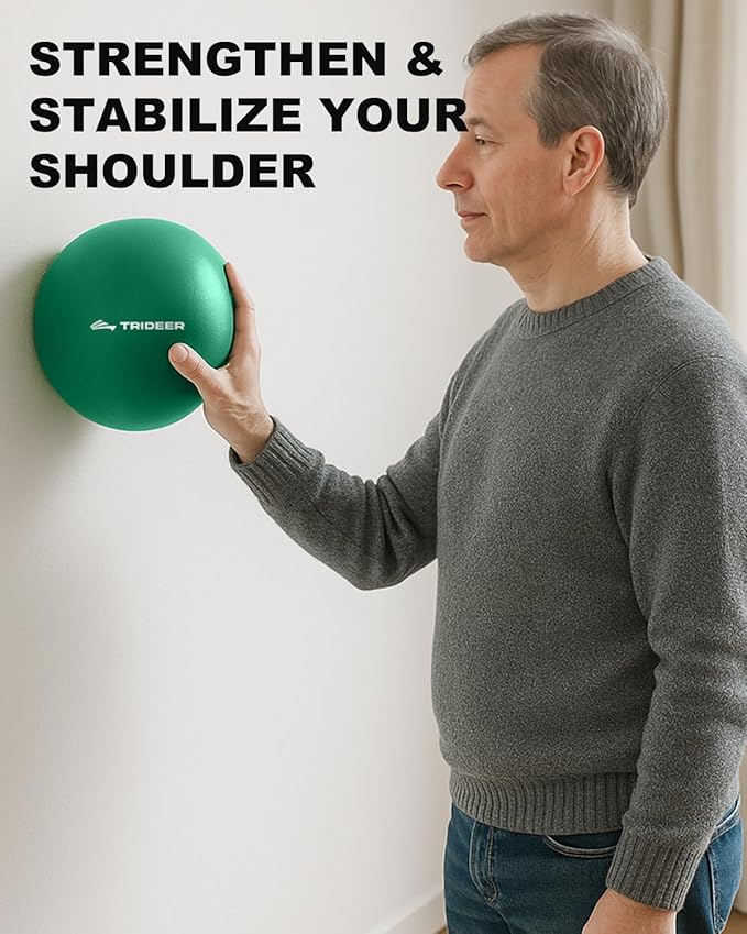 Trideer Exercise Balls Physical Therapy, 9 Inch Pilates Ball Between Knees for Physical Therapy, Mini Exercise Ball - Yoga Ball, Small Workout Balls for Core Strength and Back Support