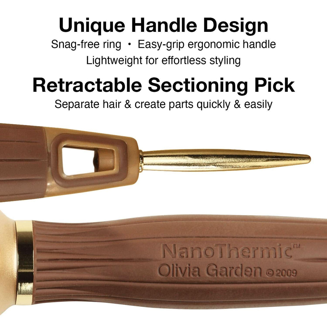 NanoThermic Ceramic + Ion Flex Hair Brush for Shiny Styling