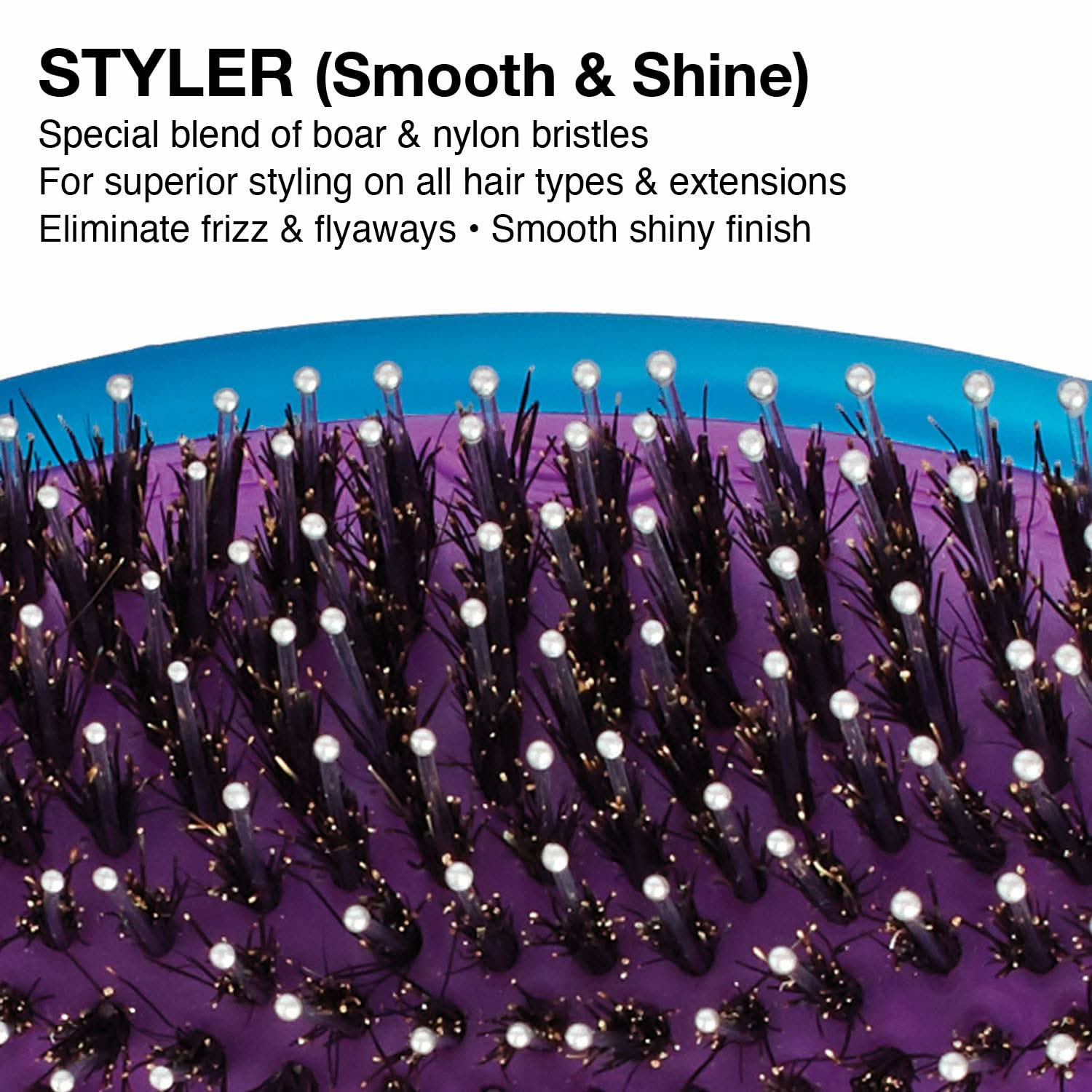 Olivia Garden OG Brush Styler OGD-C02 Blue Smooth & Shine Brush