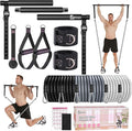 Pilates Bar Kit with Resistance Bands,Pilates Bar with Stackable Bands Workout Equipment for Legs,Hip,Waist and Arm,Exercise Fitness Equipment for Women & Men Home Gym Yoga Pilates
