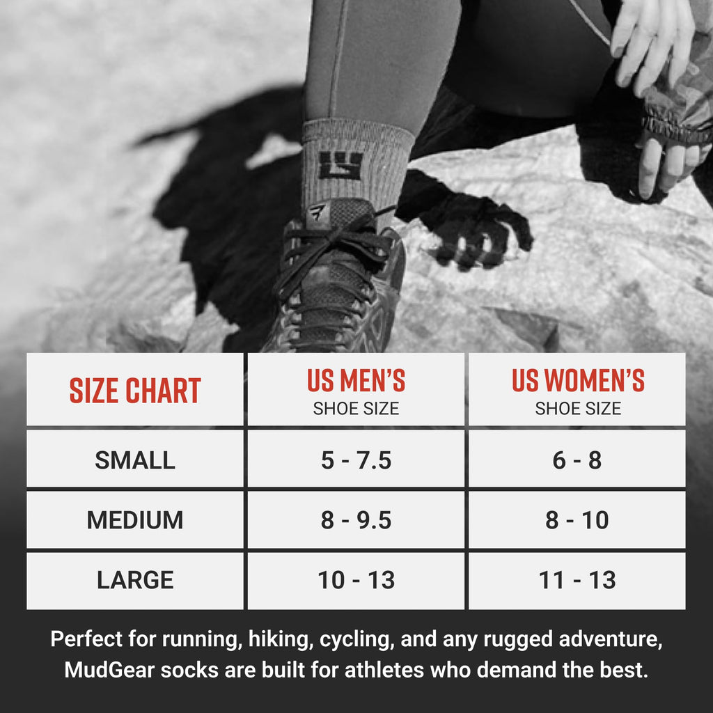 Performance Hiking/Trekking Sock - Gray/Black (2 Pair Pack)