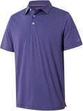 Ironwave Fitness men's striped golf polo in a performance fabric