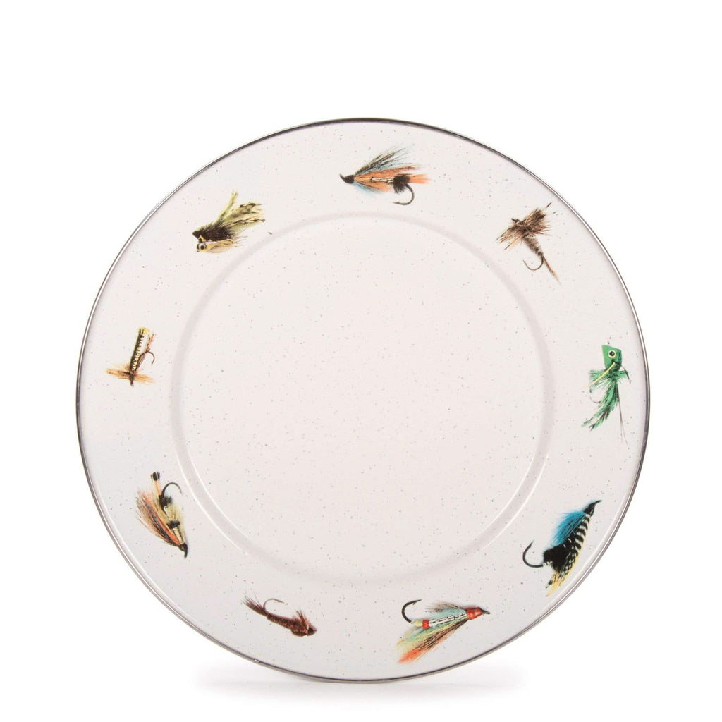 10.5-Inch Enamelware Dinner Plates, Carbon Steel - Set of 4
