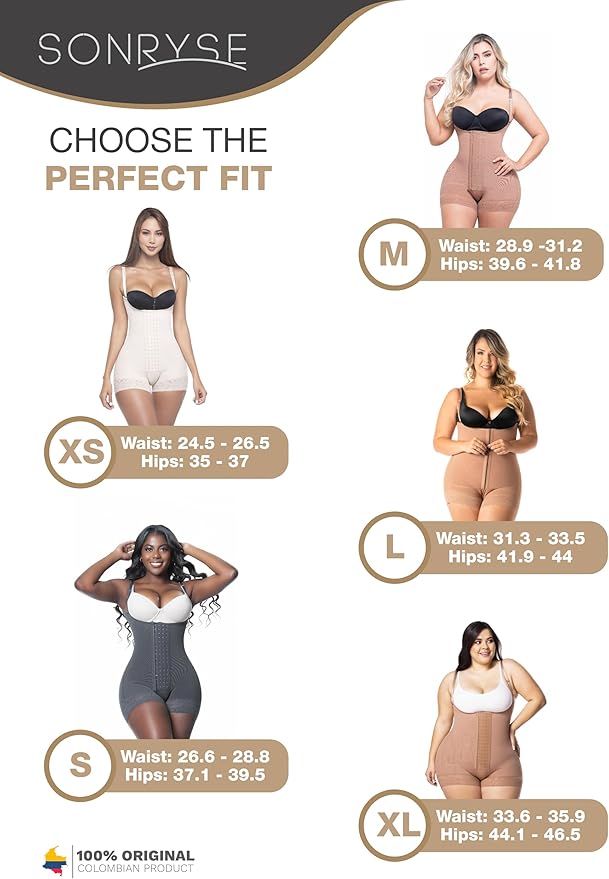 Sonryse Tummy Tuck Compression Garment for Women Fajas Colombianas Reductoras y Moldeadoras Stage 2 Faja