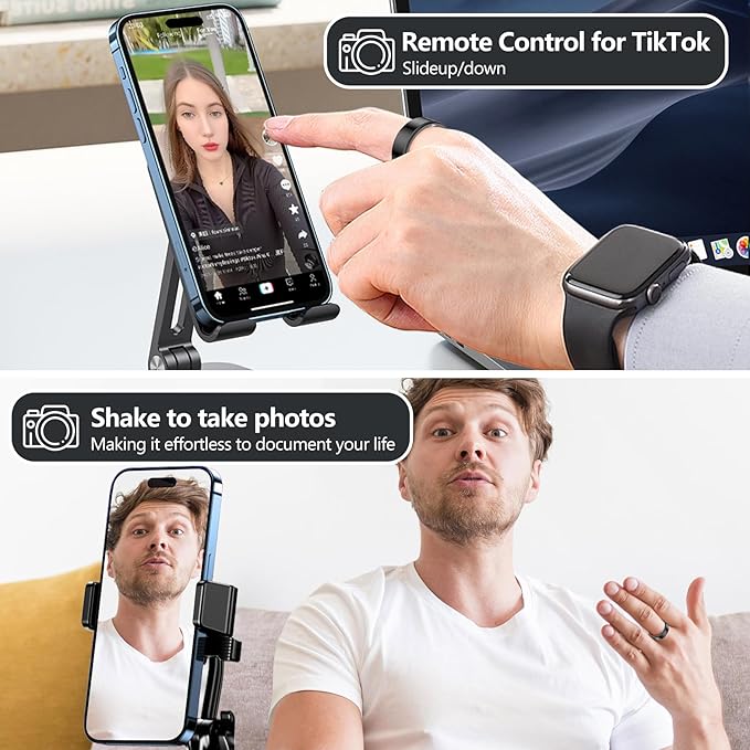 Thin Smart Ring for Fitness & Health Tracking -Heart Rate/Blood Oxygen Monitor, 5ATM Waterproof, Sleep Analysis, Pedometer -No APP Subscription Compatible with Smartphone (Black, 8)