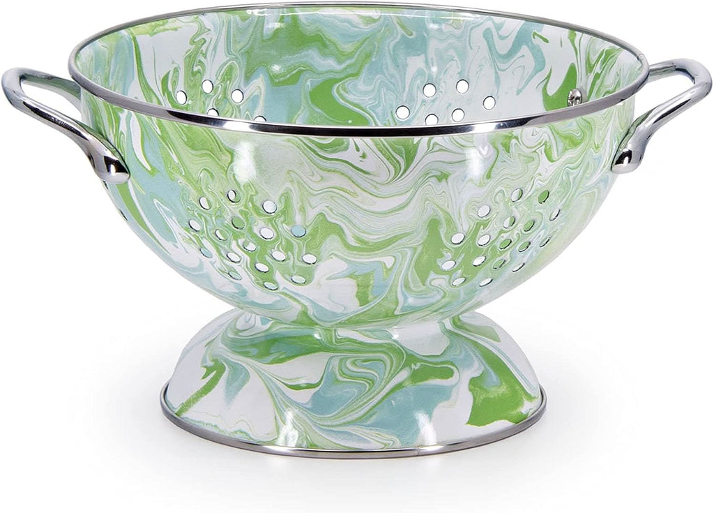 Modern Monet Enamelware Medium Colander – Watercolor Kitchenware