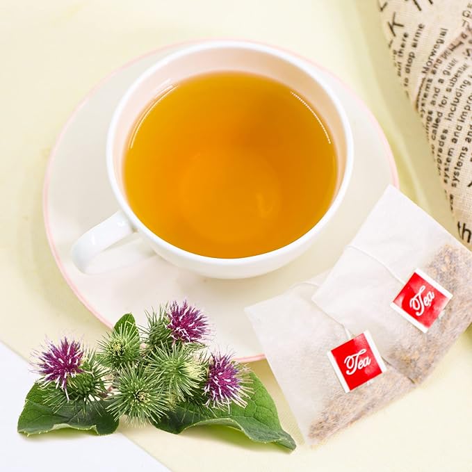TEARELAE - Burdock Root Tea - 2.5g x 50 Count Burdock Root Tea Bags - Premium Natural Burdock Root - Premium Arctium Lappa Herbal Tea - Caffeine-Free, Non-GMO