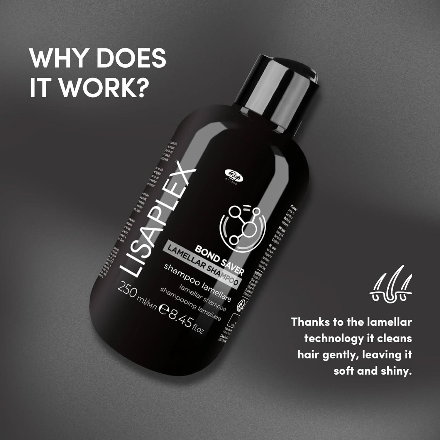 Lisaplex Lamellar Shampoo for Shiny, Healthy Hair - 16.8 fl oz