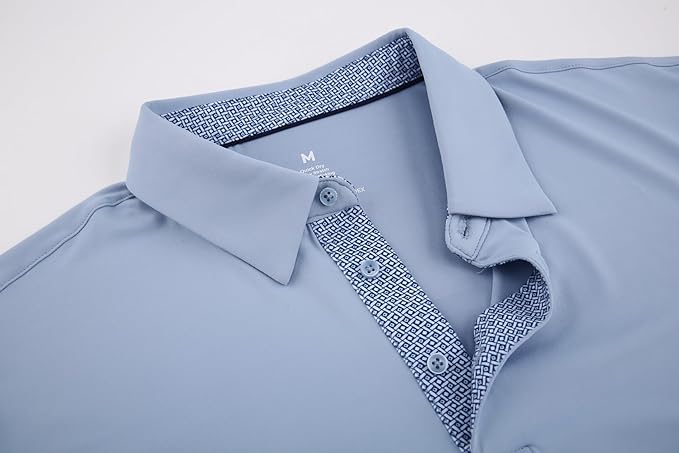Men's Moisture-Wicking Golf Polo Shirt - Quick-Dry Performance Fit