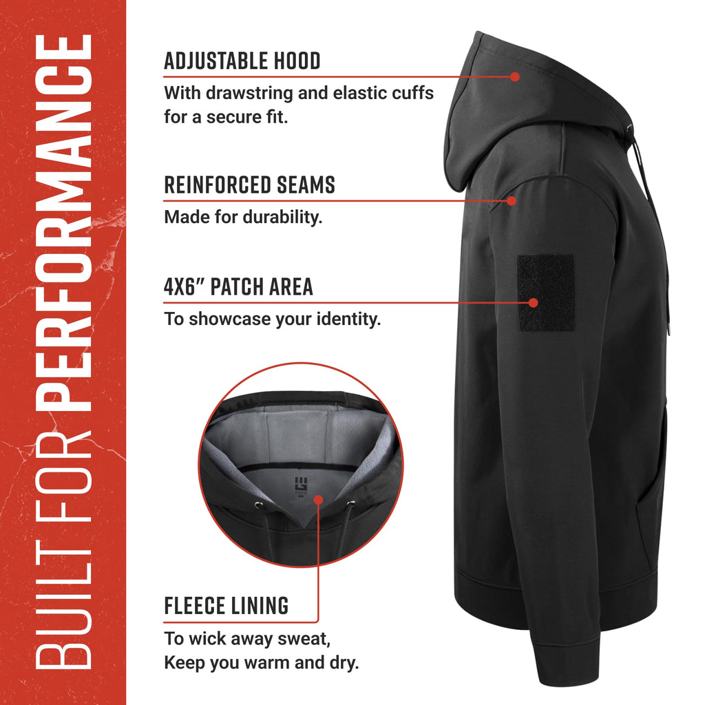 MudGear All-Weather Warrior Hoodie - Black