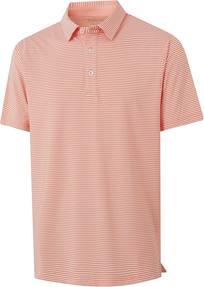 Men's dry-fit breathable short sleeve golf polo shirt.