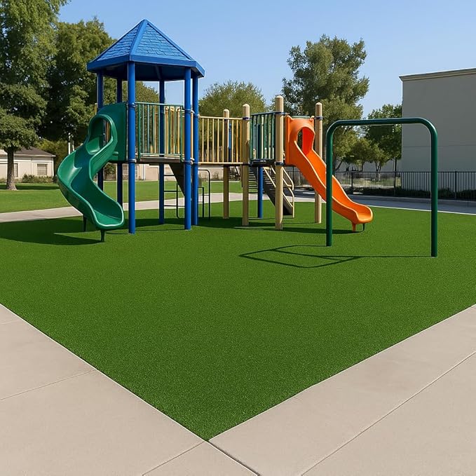 Ottomanson Artificial Turf Golf Hitting Mat 6' x 6'6" Indoor/Outdoor Waterproof Synthetic Fake Grass for Putting Practice Baseball Football Sports Gym Backyard, Custom Size 2' up to 30'