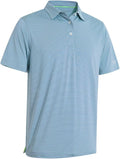 Ironwave Fitness striped jersey polo shirt with short sleeves