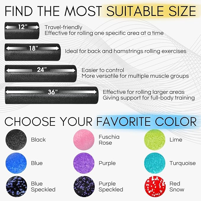 Pro-Grade EPP Foam Roller for Stretching and Muscle Recovery