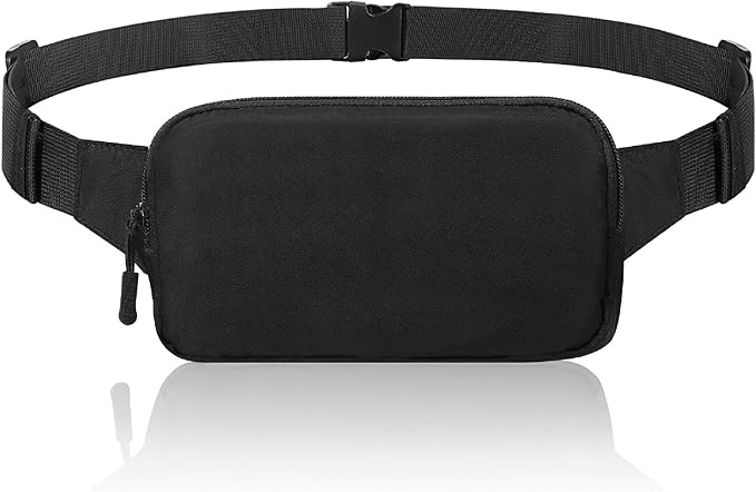 MoKo Fanny Packs for Women Men, Fashion Running Waist Packs, Crossbody Mini Bag Fanny Pack Belt Bag with Adjustable Strap for Running Outdoors Workout Travel Hiking Cycling