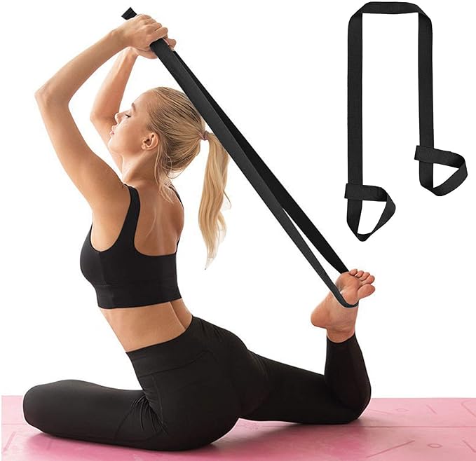 Adjustable Yoga Mat Carrier and Stretching Strap for Pilates