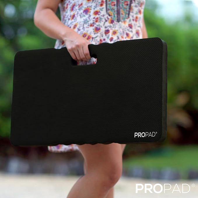 Thick Kneeling Pad, Garden Kneeler for Gardening, Bath Kneeler for Baby Bath, Kneeling Mat for Exercise & Yoga, Knee Pad for Work, Floor Foam Pad, Extra Extra Large (XXL) 24 x 14 x 1.5 Inches, Black