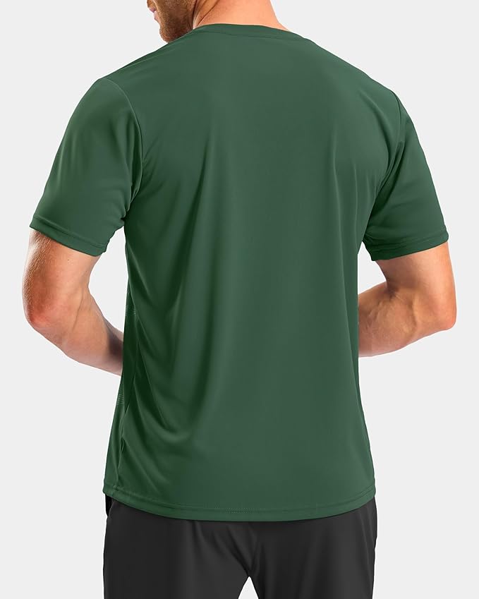 Men's Quick-Dry Athletic Short Sleeve Running & Workout Gym Shirt