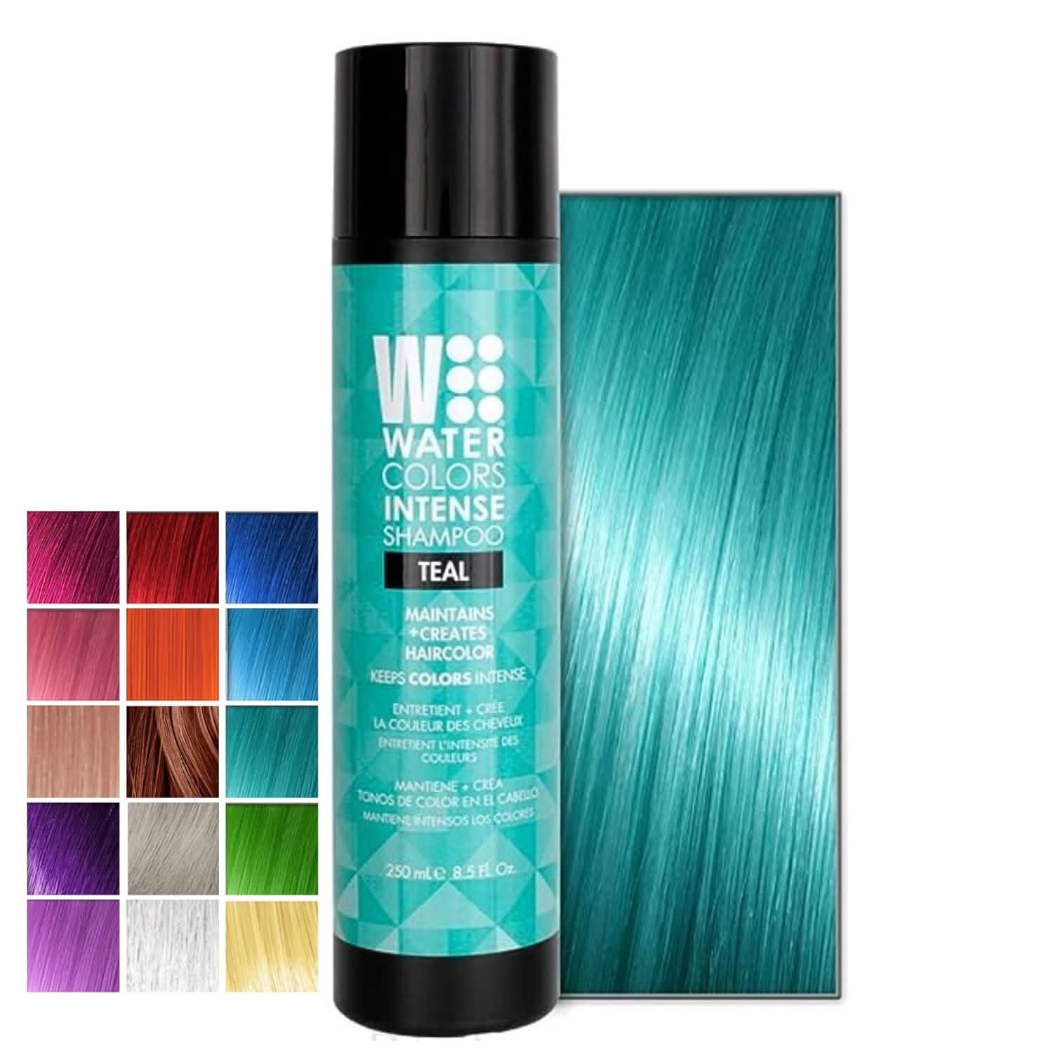 Watercolors Teal Intense Color Depositing Shampoo 8 oz